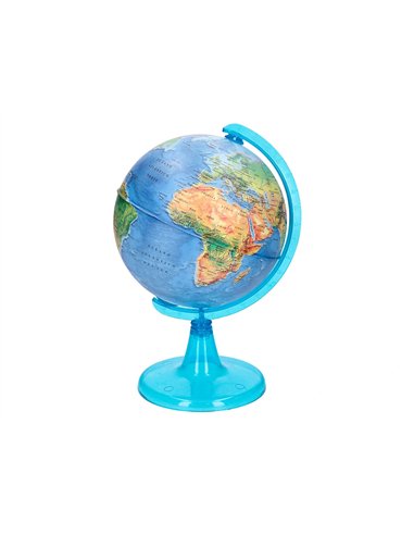 Globe terrestre liderpapel carte physique fr diametre 15 cm.
