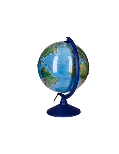 Globe terrestre antartik lumineux carte physique et politique effaçable diametre 30 cm.