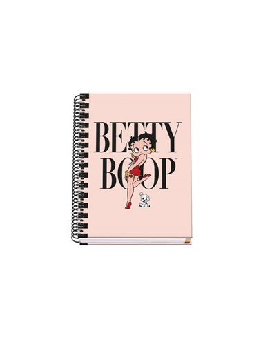 Cahier à spirales Dohe A5 - 162 x 210 mm - Couverture cartonnée lignée - Spirale métallique noire - 100 feuilles offset microper