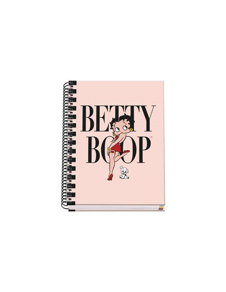 Cahier à spirales Dohe A5 - 162 x 210 mm - Couverture cartonnée lignée - Spirale métallique noire - 100 feuilles offset microper