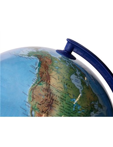 Globe terrestre antartik lumineux carte physique et politique effaçable diametre 30 cm.