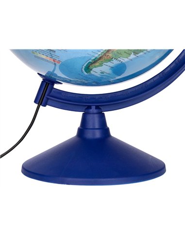 Globe terrestre antartik lumineux carte physique et politique effaçable diametre 30 cm.