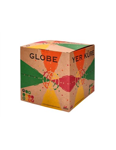 Globe terrestre antartik lumineux carte physique et politique effaçable diametre 30 cm.