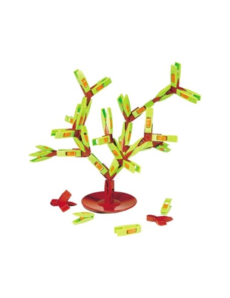 Jeu tricky tree contenant 1 base 36 pinces et 15 pièces de ramification.