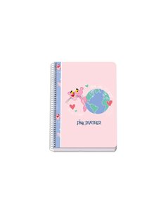 Cahier Dohe A5 avec couverture cartonnée plastifiée - 80 feuilles de papier offset 90 g - Grille de 4 mm avec marge - Reliure sp