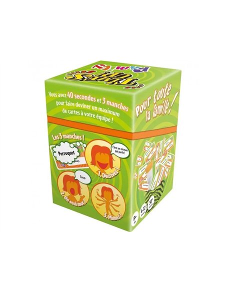 Jeu interdacta time's up family 1 220 cartes + 1 sablier + 1 regle du jeu + 1 carnet.