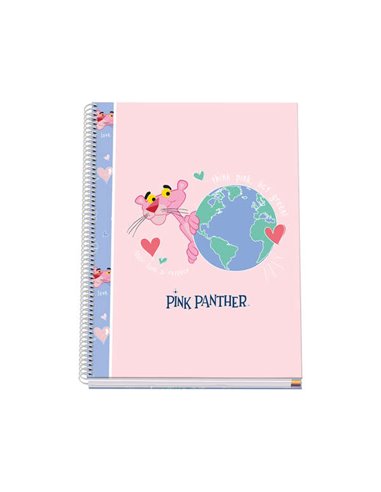 Cahier à spirales Dohe A4 à couverture rigide - 228 x 300 mm - Couverture cartonnée doublée de papier imprimé couleur et pellicu