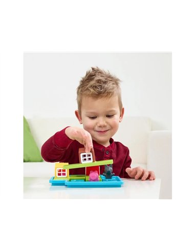 Jeu interdacta les 3 petits cochons 1 plateau + 3 maisons + 3 cochons + 1 loup + 1 livret + 1 livre avec le.