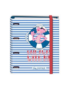 Cahier cartonné ligné Dohe - 35 mm - 100 feuilles offset 90 g - 4 anneaux nickelés - 4 intercalaires polypropylène - Enveloppe v