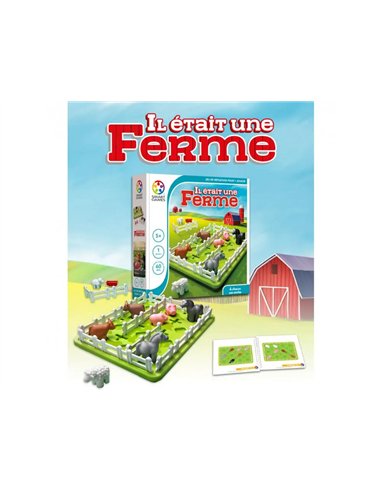 Jeu interdacta il etait une ferme 1 plan de jeu + 2 chevaux + 2 vaches + 2 moutons + 2 cochons + 3.