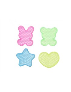 Plaque aquaperles ocolor 4 motifs assortis lot de 8 plaques.