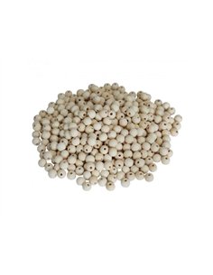 Perle bois ronde diametre 10mm coloris naurel lot de 1100 perles. 2
