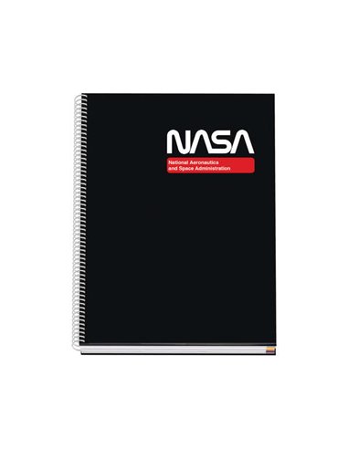 Cahier à spirales Dohe A4 à couverture rigide - 228 x 300 mm - Couverture cartonnée doublée de papier imprimé couleur et pellicu