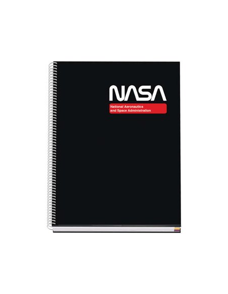 Cahier à spirales Dohe A4 à couverture rigide - 228 x 300 mm - Couverture cartonnée doublée de papier imprimé couleur et pellicu