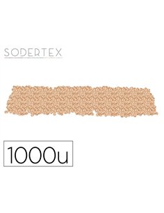 Perles sodertex rondelle bois 3x8mm coloris naturel pack 1000 unites.