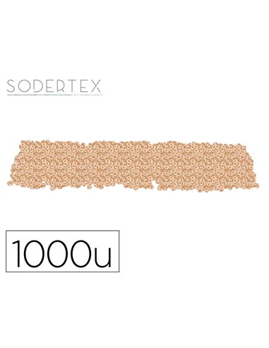 Perles sodertex rondelle bois 3x8mm coloris naturel pack 1000 unites.