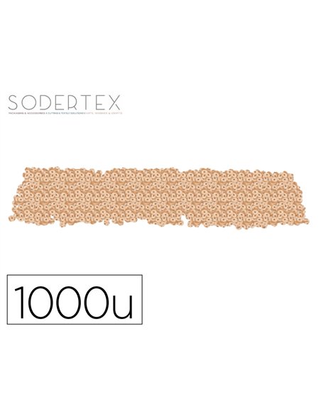 Perles sodertex rondelle bois 3x8mm coloris naturel pack 1000 unites.