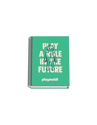 Cahier à spirales Dohe A5 - 162 x 210 mm - Couverture cartonnée lignée - Spirale métallique noire - 100 feuilles offset microper