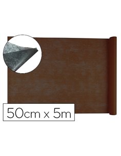 Tissu non tissé liderpapel costumes accessoires chemin de table rouleau 5x0.5m coloris marron.
