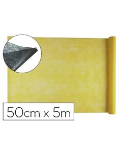 Tissu non tissé liderpapel costumes accessoires chemin de table rouleau 5x0.5m coloris jaune.