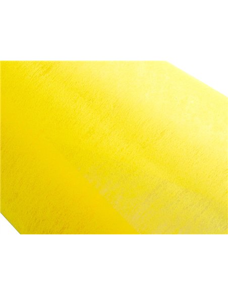 Tissu non tissé liderpapel costumes accessoires chemin de table rouleau 5x0.5m coloris jaune.