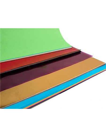 Papier créatif liderpapel a4+ 240x315mm assortiment divers papiers bloc 84f.