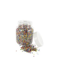 Perle rocaille opaque diamètre 3mm bocal 500g.