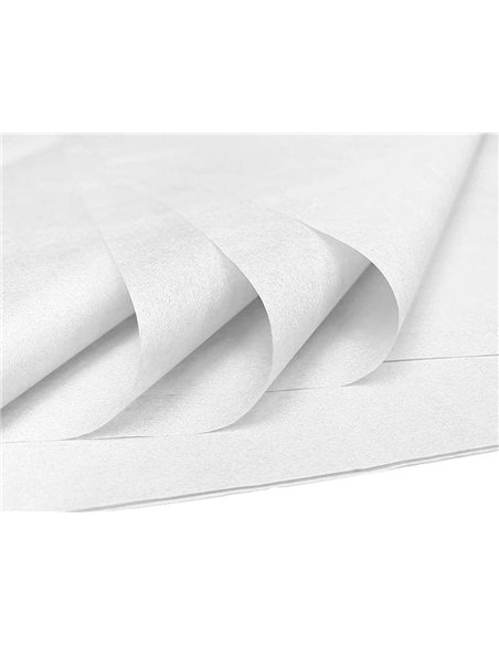 Papier de soie liderpapel 52x76cm 18g/m2 unicolore blanc sachet 25f.