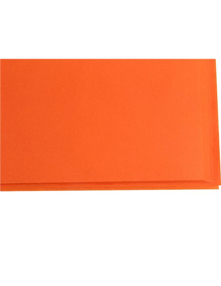 Papier de soie liderpapel 52x76cm 18g/m2 unicolore orange sachet 25f.