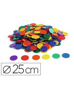 Jeton de tri oz international diamètre 25mm 6 coloris assortis opaques lot 500 unités.