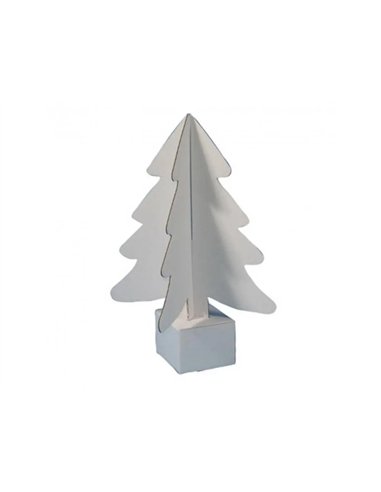 Sapin carton cleopatre 24cm coloris blanc lot de 30.