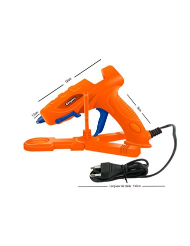 Pistolet à colle cléopâtre puissance 10w inclus 2 recharges.