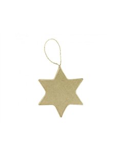 Suspension plate decopatch carton forme etoile.