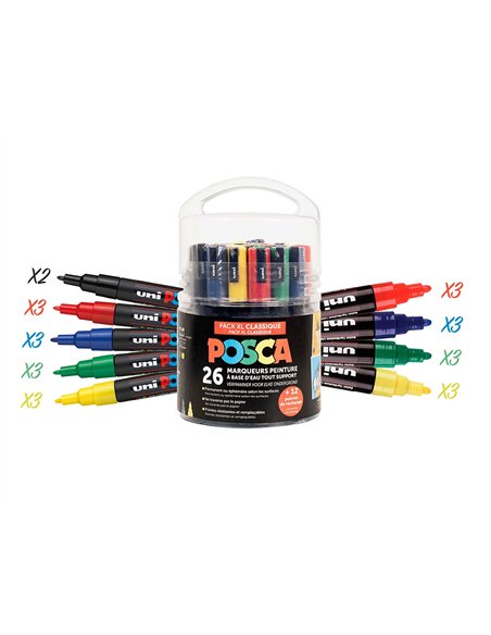 Pack posca educreatif classique + lot de 30 masques animaux + fiche atelier 04439.