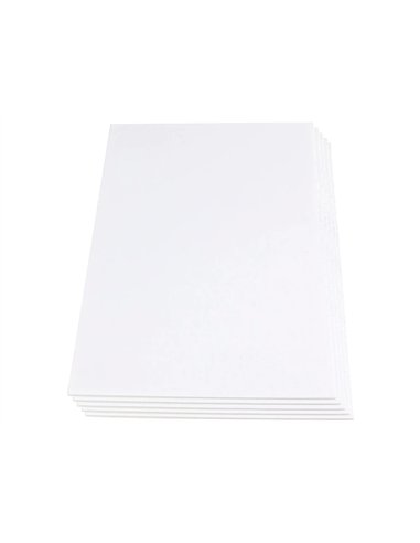 Carton plume liderpapel double-face 70x100cm epaisseur 10mm coloris blanc.