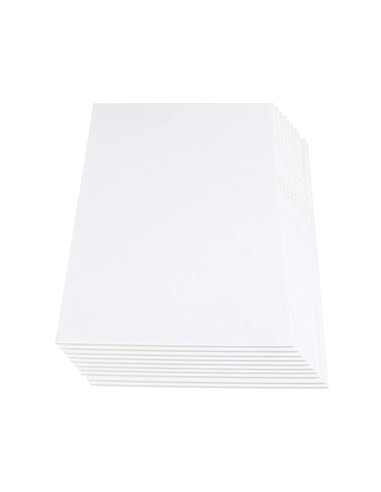 Carton entrecolle liderpapel adhesif 70x100cm epaisseur 5mmunicolore blanc.