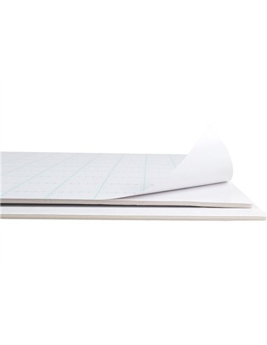 Carton entrecolle liderpapel adhesif 50x70cm epaisseur 3mm unicolore blanc.