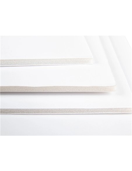 Carton entrecolle liderpapel 70x100cm epaisseur 3mm unicolore blanc.