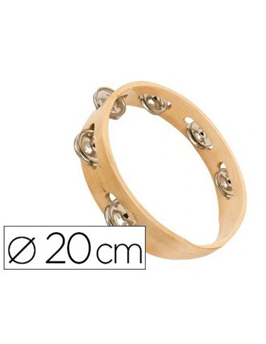 Couronne de cymbalettes éditions fuzeau bois naturel 6 paires cymbalettes diamètre 20cm.