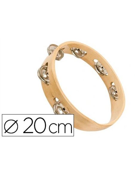 Couronne de cymbalettes éditions fuzeau bois naturel 6 paires cymbalettes diamètre 20cm.
