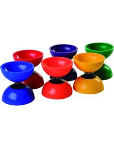 Diabolo plastico rototech big en plastique avec baguettes + livret axe vissé diamètre 10cm.