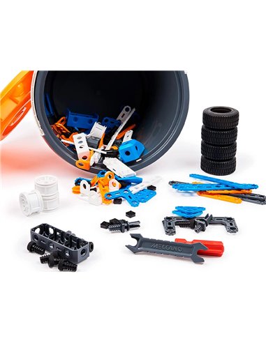 Baril meccano jeu de construction color de 150 pi ces.