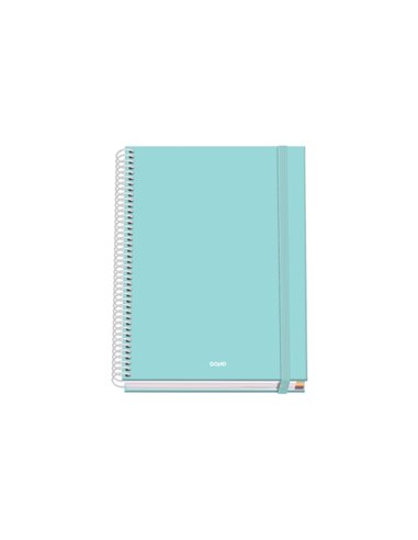 Cahier à spirale Dohe Serenity A5, 100 feuilles, quadrillage 5 mm, couverture rigide, impression couleur et plastification brill