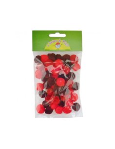 Pompons a la couleur graine creative 15 mm 45 pieces coloris rouge.