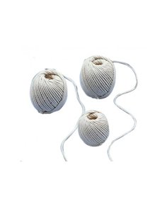 Pelote coton blanc tresse graine creative 4mm 100g.
