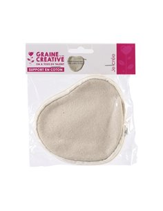 Porte-monnaie graine créative forme coeur 105x100x130mm.