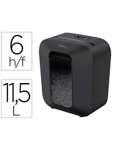 Destructeur de documents fellowes lx 25. Corbeille de 11,5l.