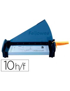 Cisaille fellowes fusion a4 capacité coupe 10f presse manuelle protection safecut coupe rabattable 550x210x65omm.