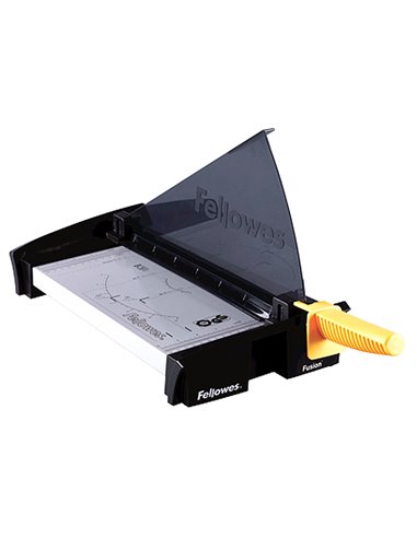 Cisaille fellowes fusion a4 capacité coupe 10f presse manuelle protection safecut coupe rabattable 550x210x65omm.