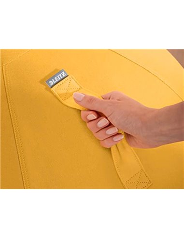 Ballon d'assise ergonomique leitz ergo cosy active jaune 65cm diametre.